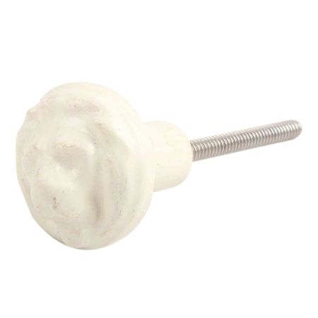 Cream Lion Metal Knobs